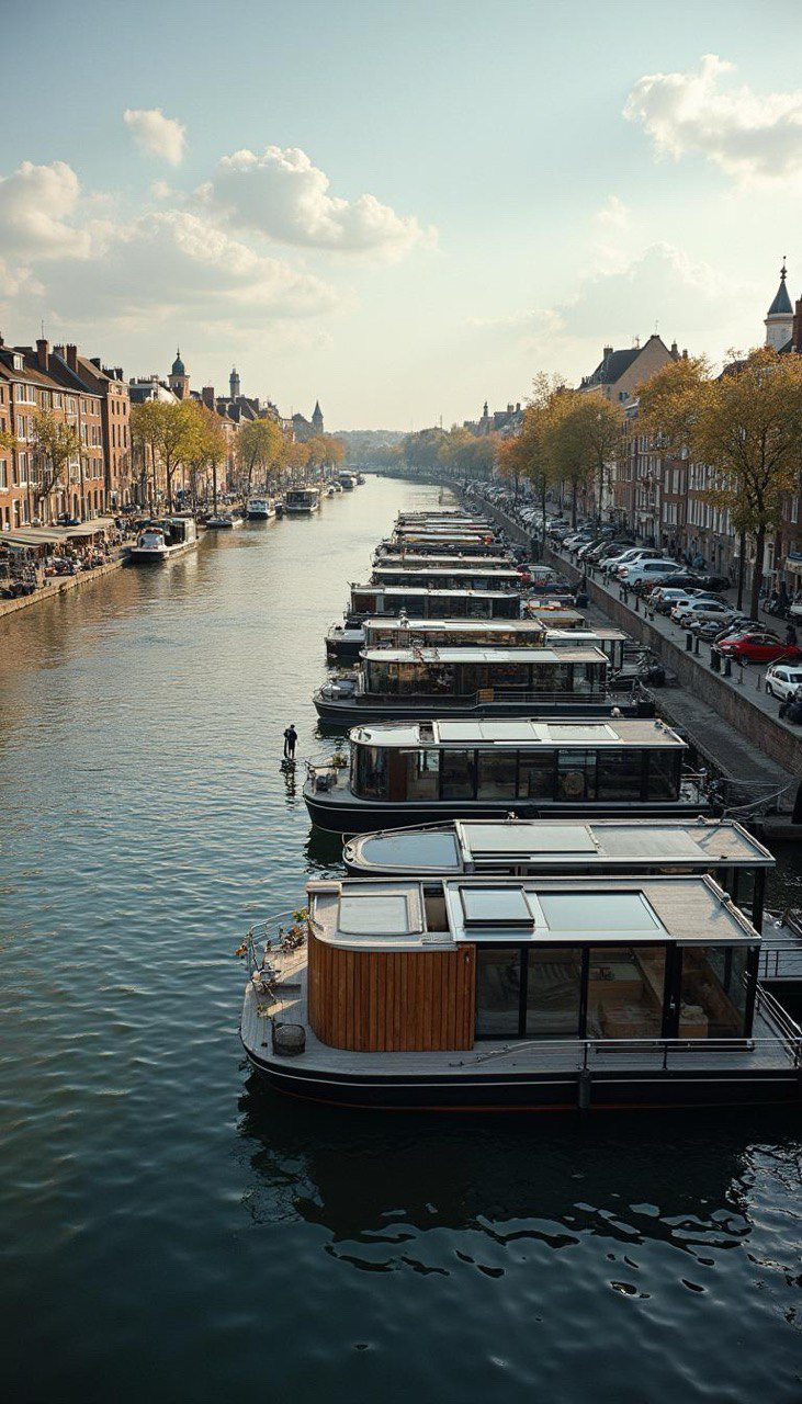 Menschen mit SUP-Boards am Seeufer